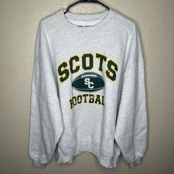 VTG 90’s Scots Football USA made Russel Crewneck Men’s Size XXL - Picture 2 of 6